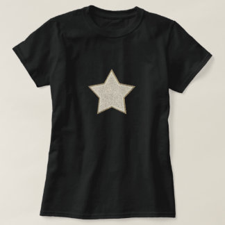 Camiseta Estrela de prata e Dourado