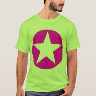 Camiseta Estrela dentro de um círculo - Magenta