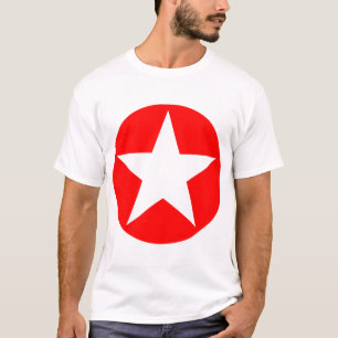 Camiseta Estrela dentro de um círculo - Vermelho
