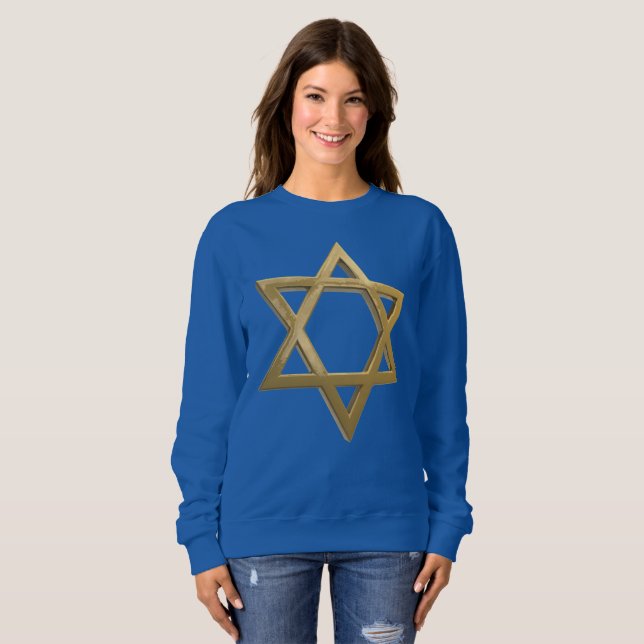 Camiseta estrela do chanukkah davive blusa (Frente Completa)