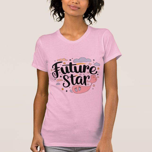 Camiseta Estrela do Futuro - Boca do Bebê Whimsical (Frente)