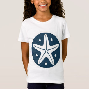 Camiseta Estrela do mar com Estrelas Brancas