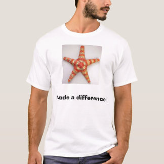 Camiseta estrela do mar, eu fiz uma diferença!