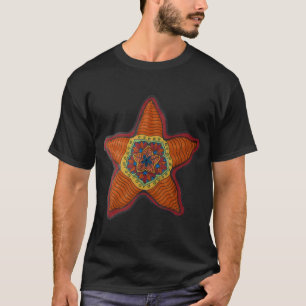 Camiseta estrela-do-mar laranja