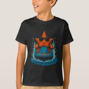 Camiseta Estrela-do-mar Legal Com Óculos de Sol Estrela Mar