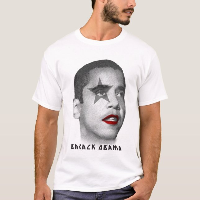 Camiseta Estrela do rock de Barack Obama (Frente)