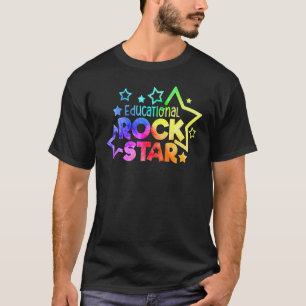 Camiseta Estrela do Rock Educacional Citação de Professor V
