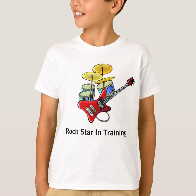 Camiseta Estrela do rock no treinamento (Frente)