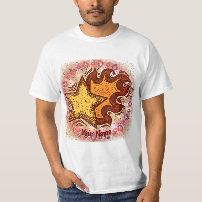 Camiseta Estrela Flamejante (Frente)