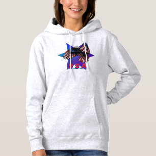 Camiseta Estrela Patriótica Águia Explosão