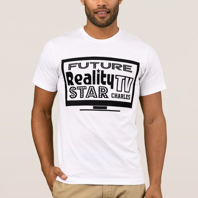 Camiseta Estrela personalizada da tevê da realidade (Frente)