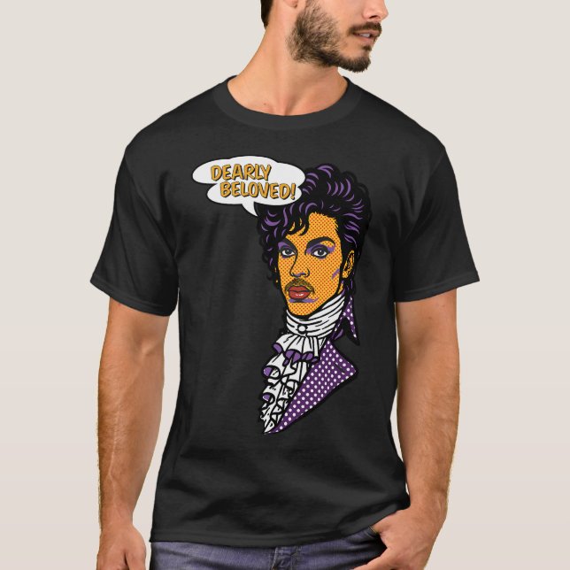 Camiseta Estrela Pop Roxa Arte Pop â€“ Muito Amado! (Frente)