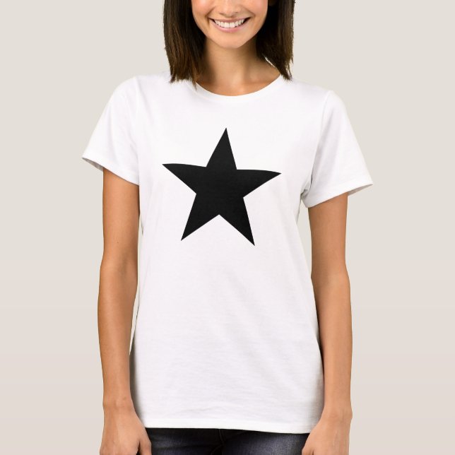 Camiseta Estrela preta (Frente)