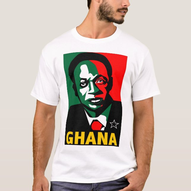 CAMISETA ESTRELA PRETA DE KWAME NKRUMAH- (Frente)