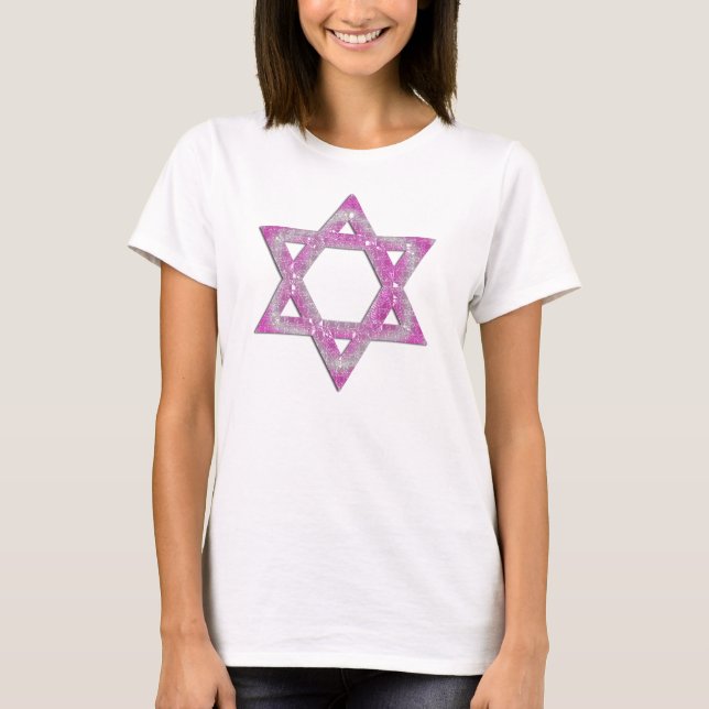 Camiseta Estrela roxa esculpida de David Design (Frente)