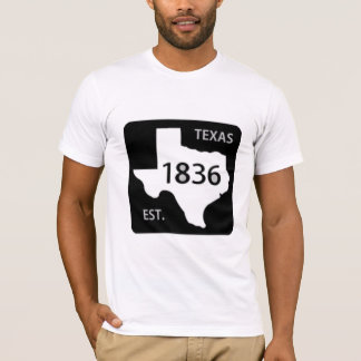 Camiseta estrela solitária do sinal de estrada 1836 de