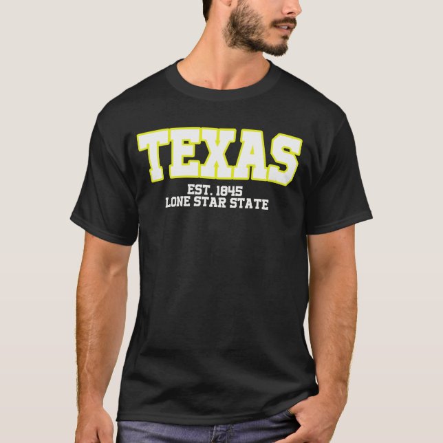 Camiseta Estrela solitária do Texas (Frente)