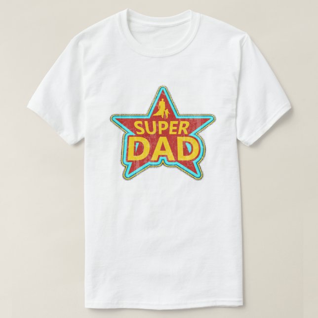 Camiseta Estrela super do pai (Frente do Design)