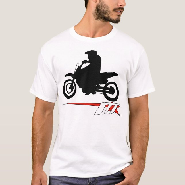 Camiseta Estrela Supermoto de Moto que suporta a dentro (Frente)