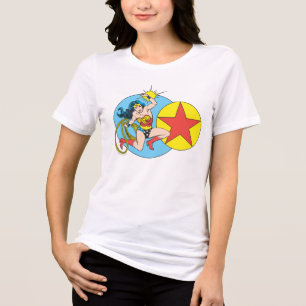Camiseta Estrela Vermelha da Mulher Maravilha