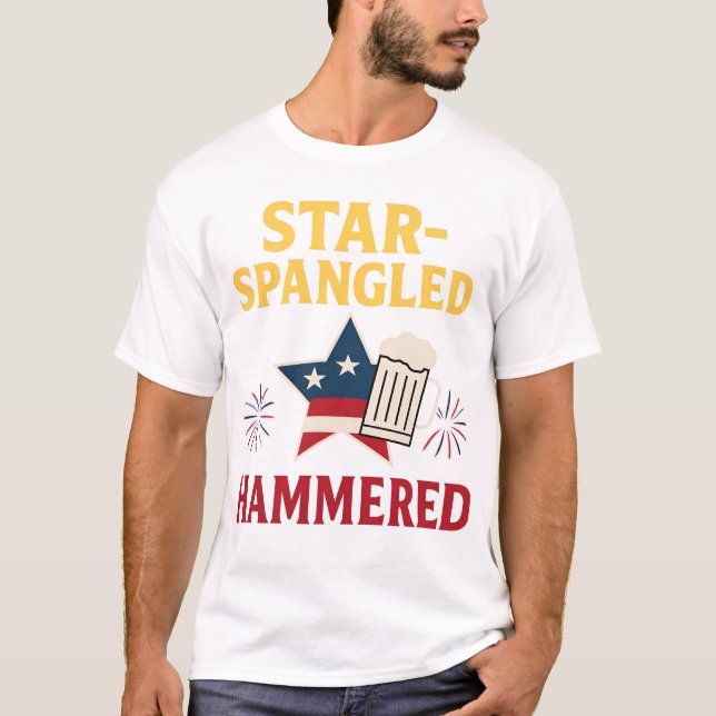 Camiseta Estrelada e Martelada (Frente)