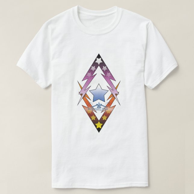 Camiseta Estrelas Branqueadoras (Frente do Design)