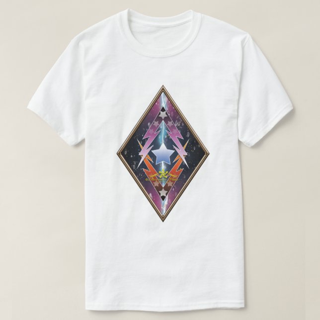 Camiseta Estrelas Branqueadoras (Frente do Design)