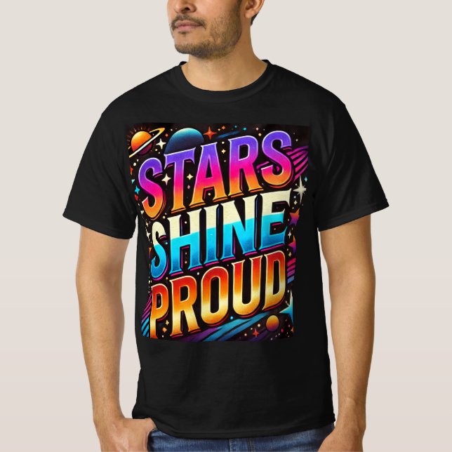 Camiseta Estrelas Brilham (Frente)