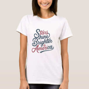 Camiseta Estrelas Brilham Na América