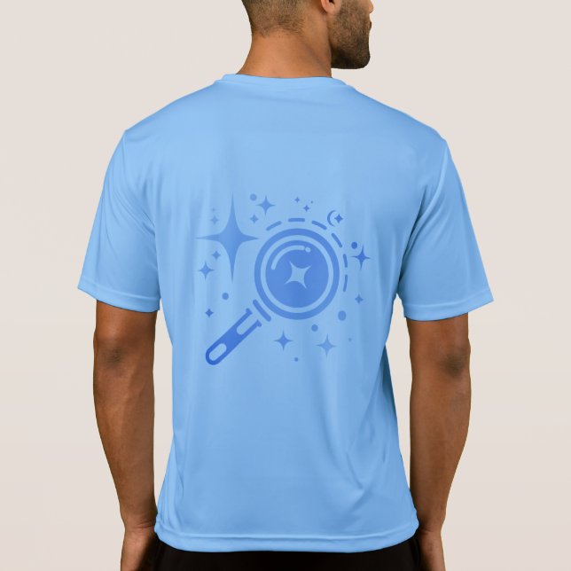 Camiseta Estrelas brilhantes, farol da Idade Digital Sem Li (Verso)