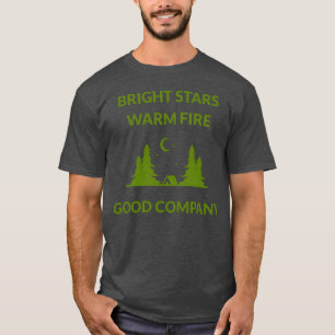 Camiseta Estrelas Brilhantes Fogo Quente Boa Companhia Pres