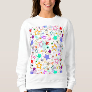 Camiseta Estrelas Coloridas Brancas