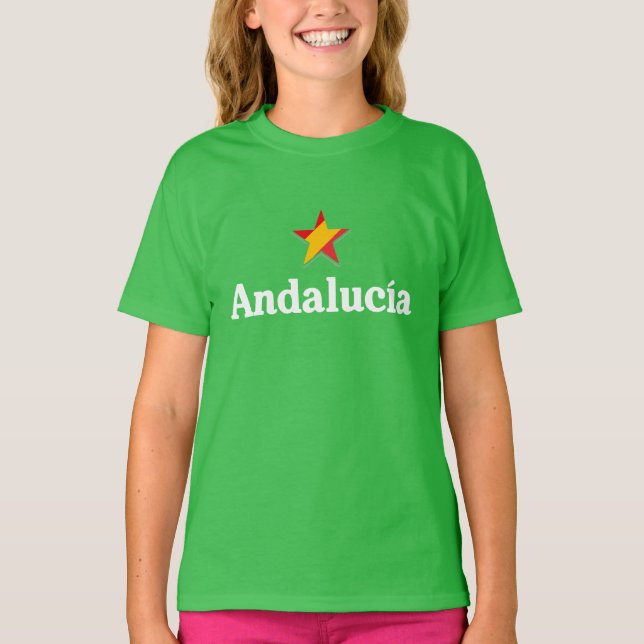 Camiseta Estrelas da Espanha - Andaluzia (Frente)
