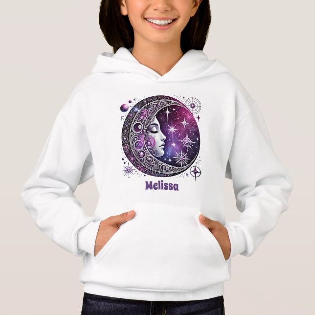 Camiseta Estrelas da Lua Cura adicionam nome a garotinhas (Frente)