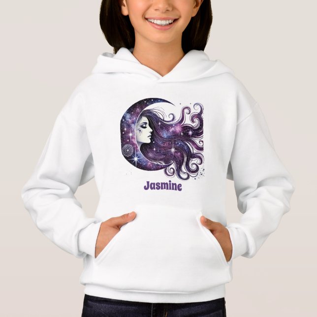 Camiseta Estrelas da Lua Cura adicionam nome a garotinhas (Frente)