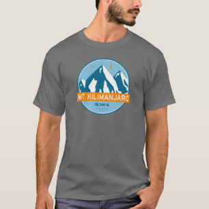 Camiseta Estrelas da Montanha Kilimanjaro Lua retro