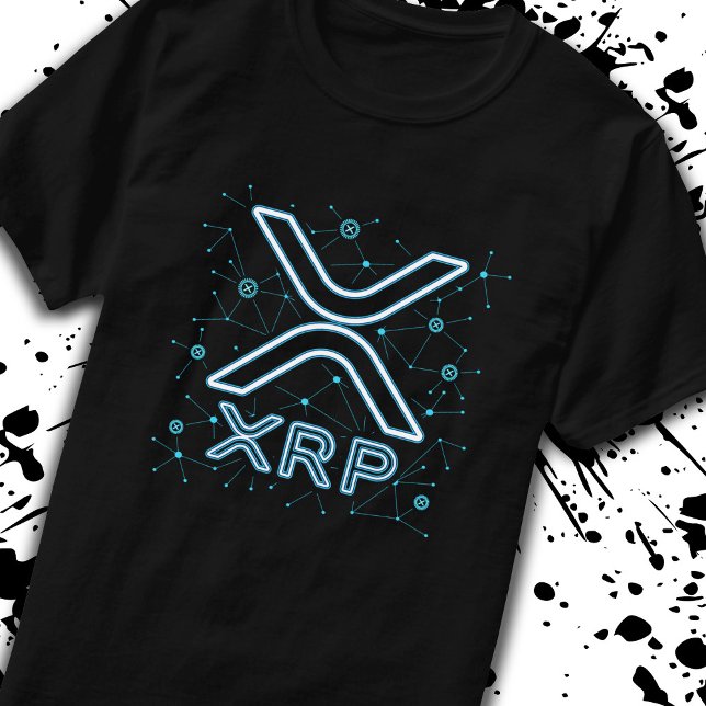 Camiseta Estrelas de Criptomoeda XRPL Blockchain Crypto XRP (Criador carregado)