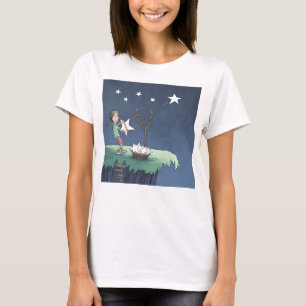 Camiseta Estrelas de disparo - Criando Desejos e Camisa-T