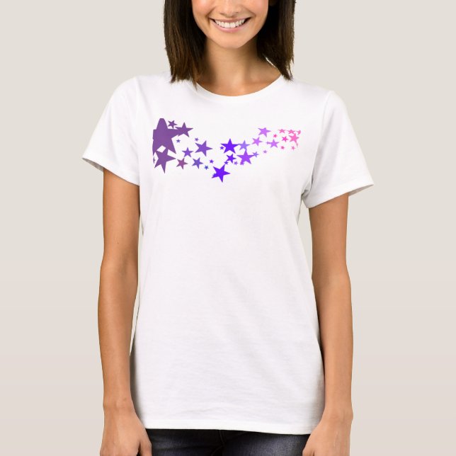 Camiseta estrelas de queda (Frente)