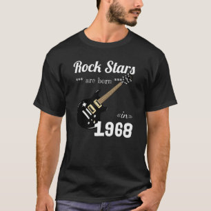 Camiseta Estrelas de Rock São Nasceres No 53º Aniversário D