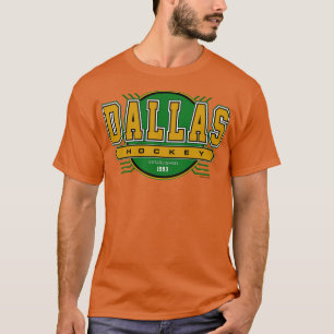 Camiseta Estrelas de Vintage Retro Hockey de Dallas inspira