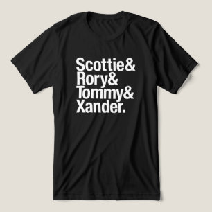 Camiseta Estrelas do Golfe Nome Pilha Scottie Rory Tommy Xa