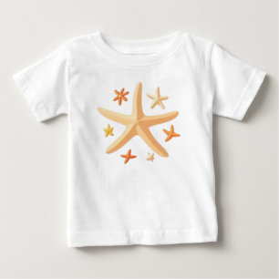 Camiseta Estrelas-do-mar e as Pequenas