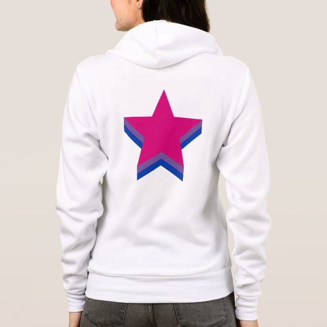 Camiseta Estrelas do Orgulho da Bissexualidade (Verso)