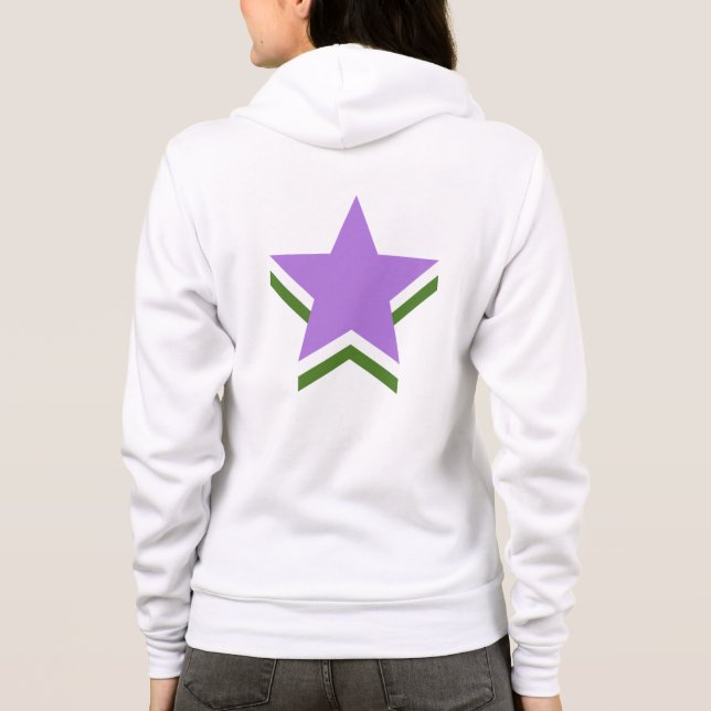 Camiseta Estrelas do orgulho de Genderqueer (Verso)