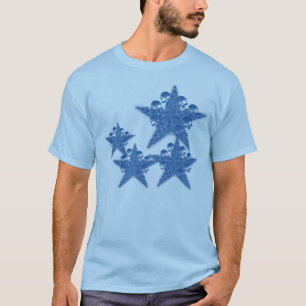 Camiseta Estrelas dos crânios azuis
