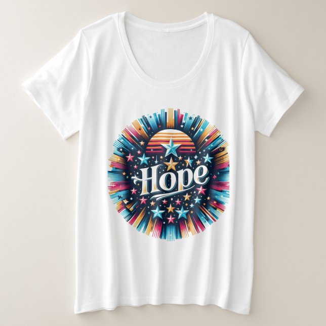 Camiseta Estrelas e Esperança (Frente do Design)