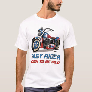 Camiseta Estrelas e faixas de helicóptero de motocicleta fá