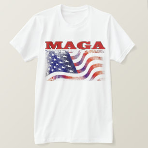 Camiseta Estrelas e faixas de MAGA