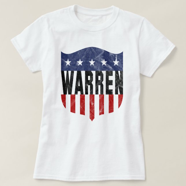 Camiseta Estrelas e faixas de WARREN (Frente do Design)